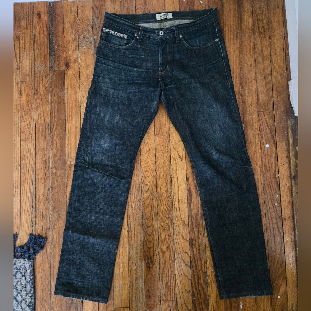 Naked and Famous men's 34x32 Vulgar 2 Selvedge Weird Guy fit.